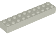LEGO® los onderdeel Steen in kleur Lichtgrijs 3006