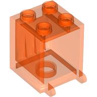 LEGO® los onderdeel Container Doorzichtig Neon Oranje 4345