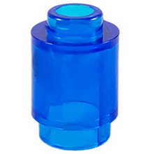 Plaatje in Gallery viewer laden, LEGO® los onderdeel Steen Rond Doorzichtig Donkerblauw 3062