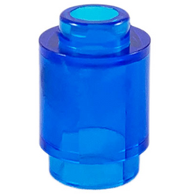 LEGO® los onderdeel Steen Rond Doorzichtig Donkerblauw 3062