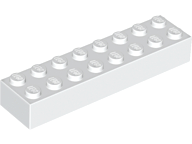 LEGO® los onderdeel Steen in kleur Wit 3007