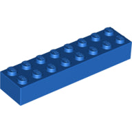 LEGO® los onderdeel Steen in kleur Blauw 3007