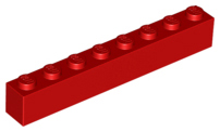 LEGO® los onderdeel Steen in kleur Rood 3008
