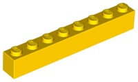 Plaatje in Gallery viewer laden, LEGO® los onderdeel Steen in kleur Geel 3008