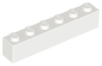 LEGO® los onderdeel Steen in kleur Wit 3009