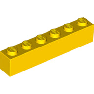 Plaatje in Gallery viewer laden, LEGO® los onderdeel Steen in kleur Geel 3009