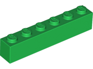 Plaatje in Gallery viewer laden, LEGO® los onderdeel Steen in kleur Groen 3009