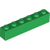 LEGO® los onderdeel Steen in kleur Groen 3009