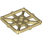 LEGO® los onderdeel Plaat Aangepast in kleur Geelbruin 30094