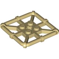 LEGO® los onderdeel Plaat Aangepast in kleur Geelbruin 30094