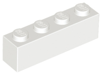 Plaatje in Gallery viewer laden, LEGO® los onderdeel Steen in kleur Wit 3010