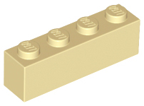 LEGO® los onderdeel Steen in kleur Geelbruin 3010