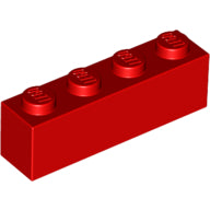 LEGO® los onderdeel Steen in kleur Rood 3010