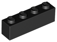 LEGO® los onderdeel Steen in kleur Zwart 3010