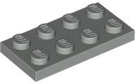 Plaatje in Gallery viewer laden, LEGO® los onderdeel Plaat Algemeen in kleur Lichtgrijs 3020