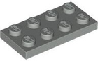 LEGO® los onderdeel Plaat Algemeen in kleur Lichtgrijs 3020