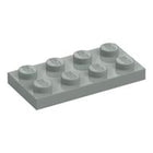 LEGO® los onderdeel Plaat Algemeen in kleur Lichtgrijs 3020