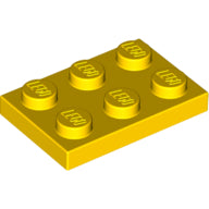 Plaatje in Gallery viewer laden, LEGO® los onderdeel Plaat Algemeen in kleur Geel 3021