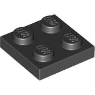 Plaatje in Gallery viewer laden, LEGO® los onderdeel Plaat Algemeen in kleur Zwart 3022