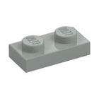 LEGO® los onderdeel Plaat Algemeen in kleur Lichtgrijs 3023