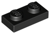 LEGO® los onderdeel Plaat Algemeen in kleur Zwart 3023