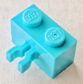 LEGO® los onderdeel Steen Aangepast Medium Azuurblauw 30237