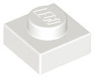 LEGO® los onderdeel Plaat Algemeen in kleur Wit 3024