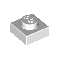 LEGO® los onderdeel Plaat Algemeen in kleur Wit 3024