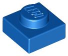 LEGO® los onderdeel Plaat Algemeen in kleur Blauw 3024