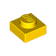 Plaatje in Gallery viewer laden, LEGO® los onderdeel Plaat Algemeen in kleur Geel 3024
