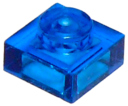 LEGO® onderdeel Plaat Algemeen Doorzichtig Donkerblauw 3024