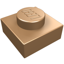 Plaatje in Gallery viewer laden, LEGO® los onderdeel Plaat Algemeen Plat Donker Goud 3024