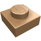 LEGO® los onderdeel Plaat Algemeen Plat Donker Goud 3024