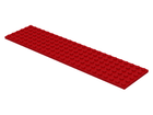LEGO® los onderdeel Plaat Algemeen in kleur Rood 3026