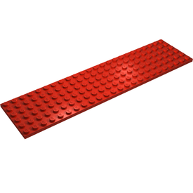 LEGO® los onderdeel Plaat Algemeen in kleur Rood 3026
