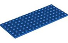 LEGO® los onderdeel Plaat Algemeen in kleur Blauw 3027
