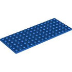LEGO® los onderdeel Plaat Algemeen in kleur Blauw 3027