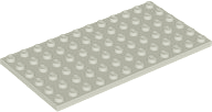 LEGO® los onderdeel Plaat Algemeen in kleur Lichtgrijs 3028