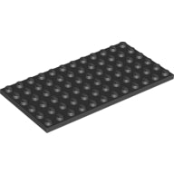 Plaatje in Gallery viewer laden, LEGO® los onderdeel Plaat Algemeen in kleur Zwart 3028