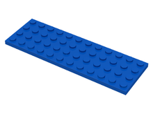 Plaatje in Gallery viewer laden, LEGO® los onderdeel Plaat Algemeen in kleur Blauw 3029