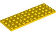 LEGO® los onderdeel Plaat Algemeen in kleur Geel 3029