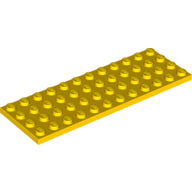 Plaatje in Gallery viewer laden, LEGO® los onderdeel Plaat Algemeen in kleur Geel 3029