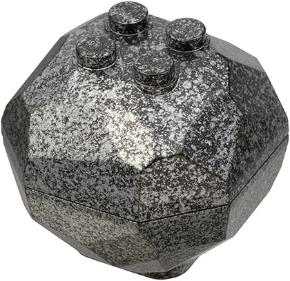 LEGO® los onderdeel Rots Speckle Zwart-Zilver 30294c01