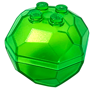 LEGO® los onderdeel Rots Doorschijnend Helder Groen 30294c01