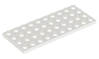 LEGO® los onderdeel Plaat Algemeen in kleur Wit 3030