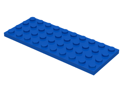 LEGO® los onderdeel Plaat Algemeen in kleur Blauw 3030