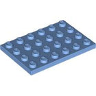 LEGO® los onderdeel Plaat Algemeen Medium Blauw 3032