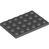 LEGO® onderdeel Plaat Algemeen Donker Blauwachtig Grijs 3032