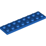 LEGO® los onderdeel Plaat Algemeen in kleur Blauw 3034