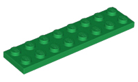 LEGO® los onderdeel Plaat Algemeen in kleur Groen 3034